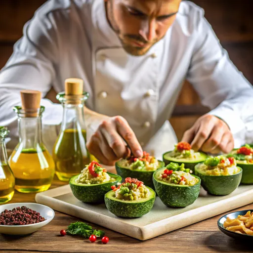 Fırınlanmış Avokado Dolgulu Kabak