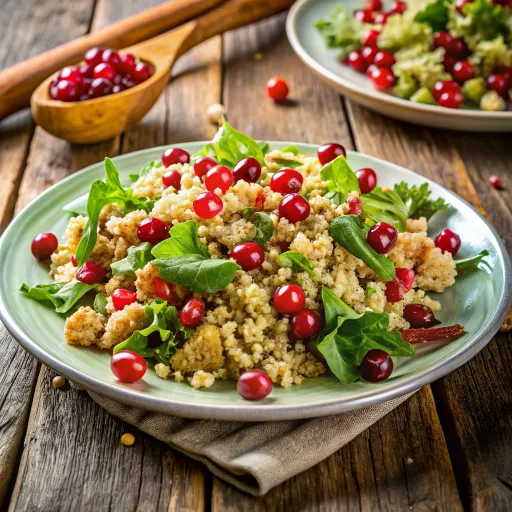 Taze Narlı Kinoa Salatası
